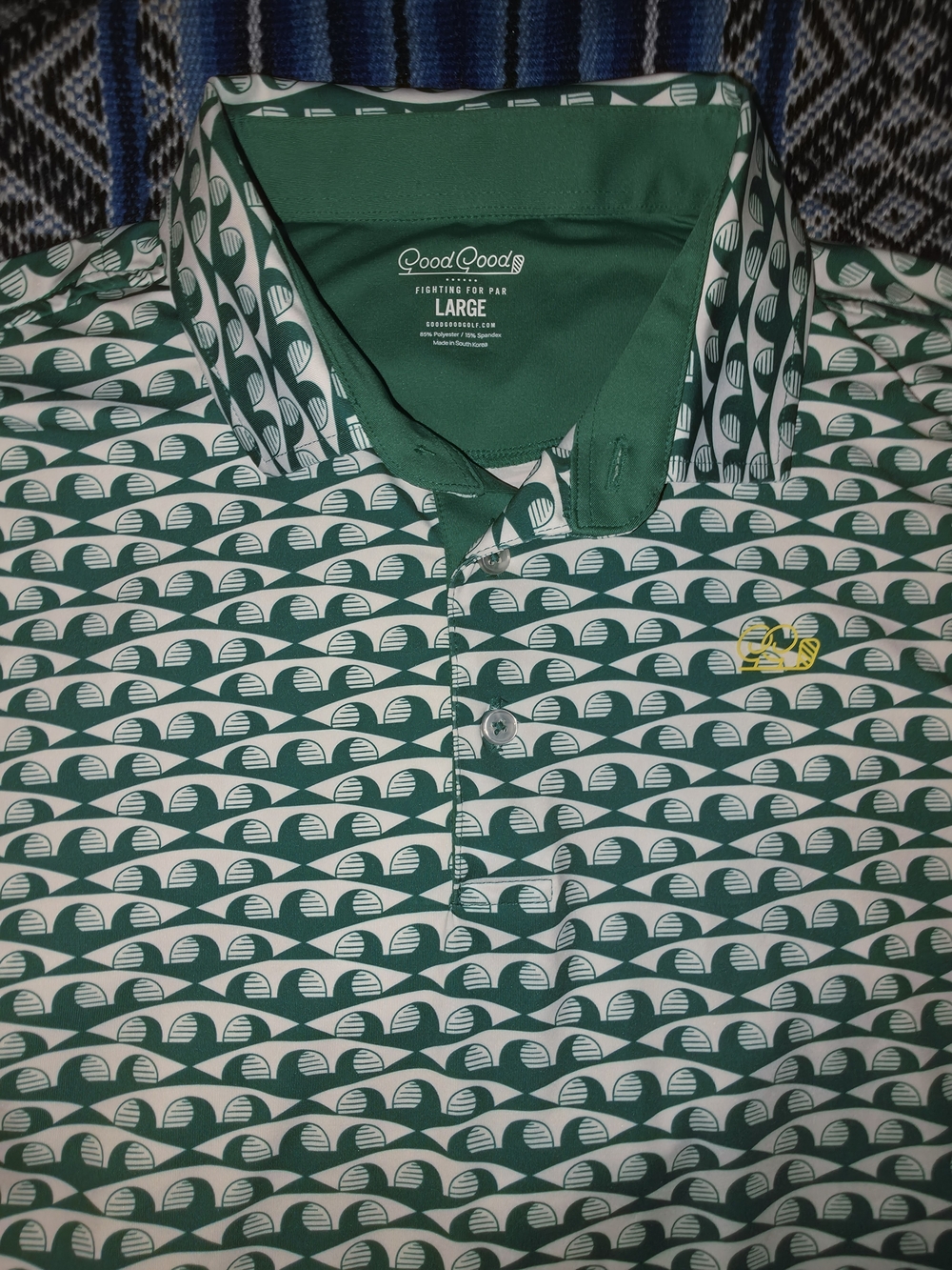 Good Good Golf "Tee To Green" Performance Polo - Masters Green - Men's L